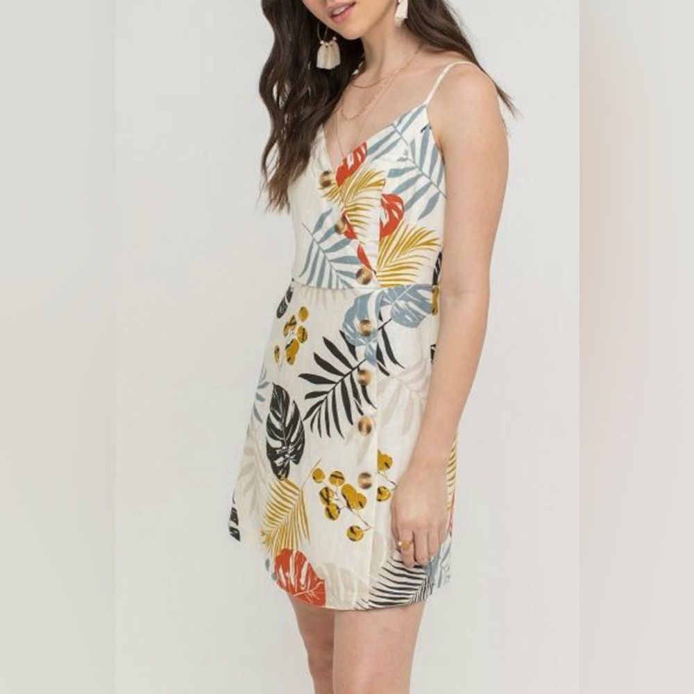 NWT Vestique Tropical Linen Dress Size M